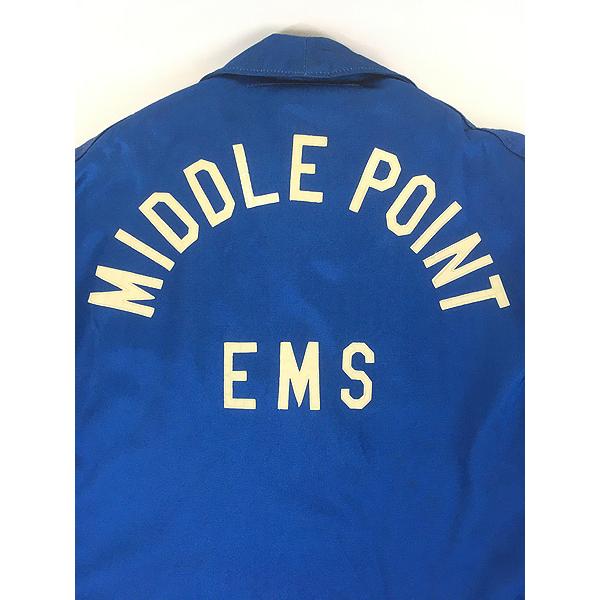 古着 80s GLOBE EMS 救急 レスキュー 光沢 ナイロン ジャケット コート