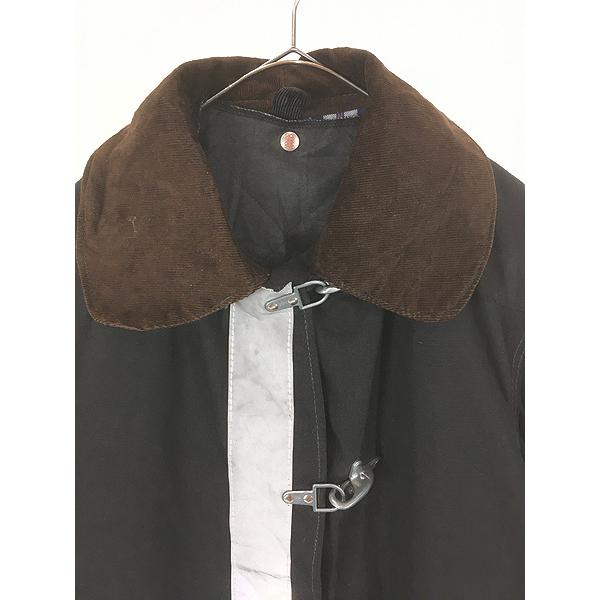 古着 80s USA製 GLOBE 太畝 コーデュロイ襟 フック式 コットンダック