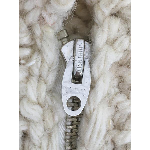 古着 70s 野鳥 犬 ハンティング 総柄 ショールカラー ローゲージ