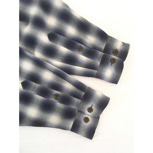 古着 90-00s TOMMY HILFIGER オンブレ シャドー チェック 開襟