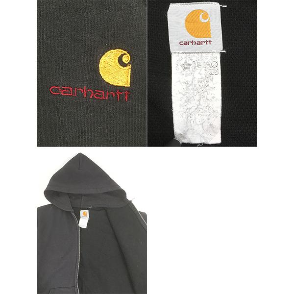 古着 90s Carhartt 裏地 メッシュ ワンポイント 刺しゅう スウェット