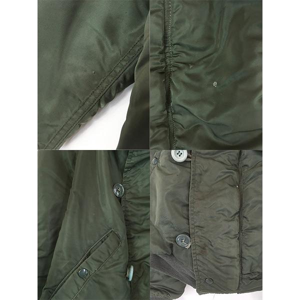 古着 80s USA製 ALPHA 米軍 USAF N-2B 6278F ミリタリー ファー カラー