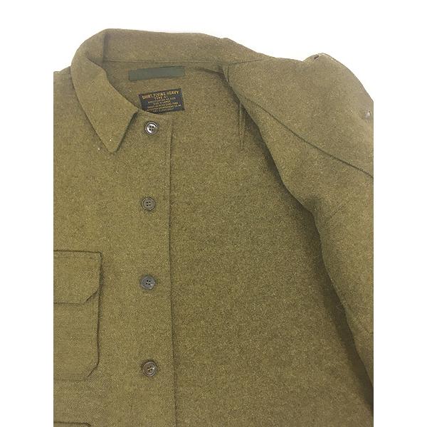 古着 40s 米軍 USAF Type A-1 ミリタリー ヘビー メルトン ウール フライング シャツ ジャケット XL 古着 40s 米軍 USAF Type A-1 ミリタリー ヘビー メルトン ウール