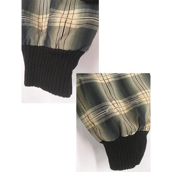 古着 50s PENNEY'S 好配色 オンブレ シャドー チェック フルジップ コットン ジャケット ブルゾン 40 古着 50s PENNEY'S 好配色 オンブレ シャドー チェック フルジップ