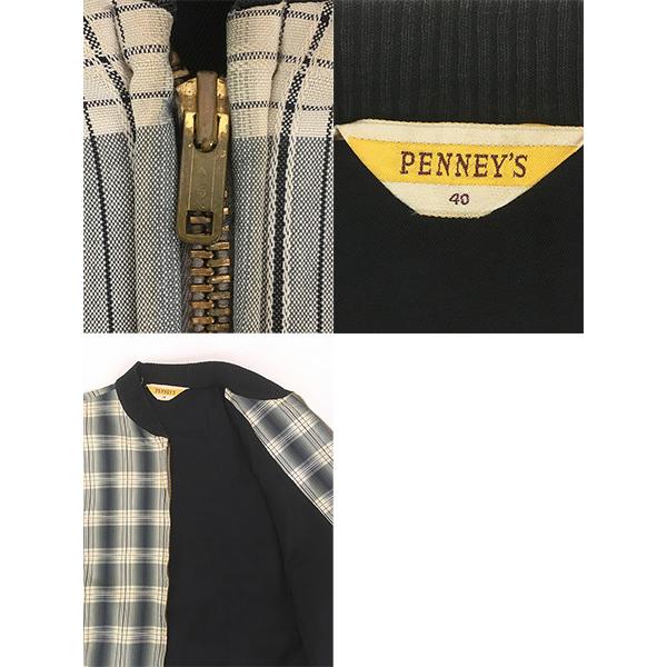 古着 50s PENNEY'S 好配色 オンブレ シャドー チェック フルジップ
