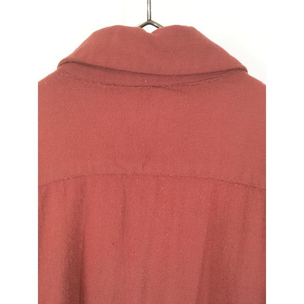 古着 50s Van Heusen アクションプリーツ 無地 ソリッド 開襟 ボックス