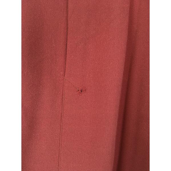 古着 50s Van Heusen アクションプリーツ 無地 ソリッド 開襟 ボックス ギャバジン ウール シャツ サーモン L 古着 50s Van Heusen アクションプリーツ 無地 ソリッド 開襟 ボックス