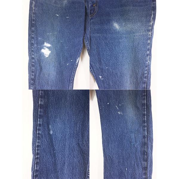 古着 80s USA製 Levi's 505-0217 縦落ち ブルー デニム パンツ