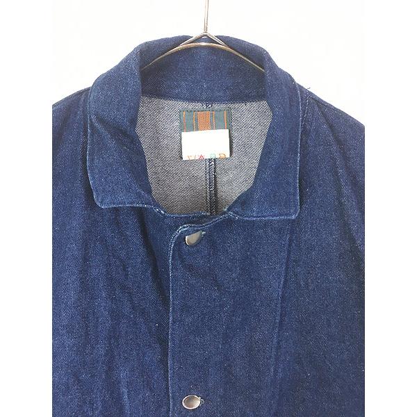 古着 90s Canada製 J.P.Hammill & Son 濃紺 ブルー デニム ワーク