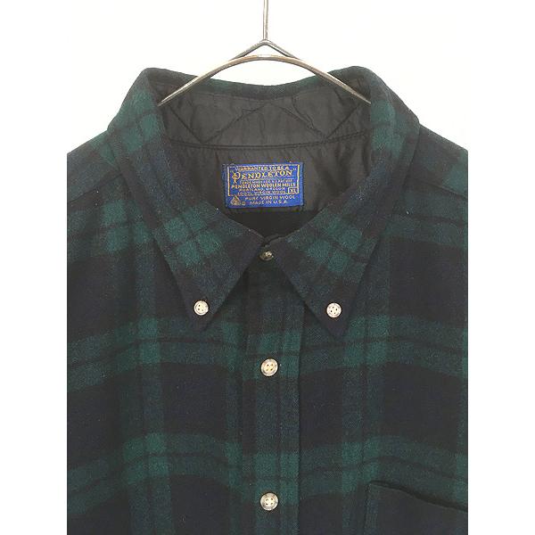 古着 80s USA製 Pendleton 「Black Watch Tartan」 ブラックウォッチ