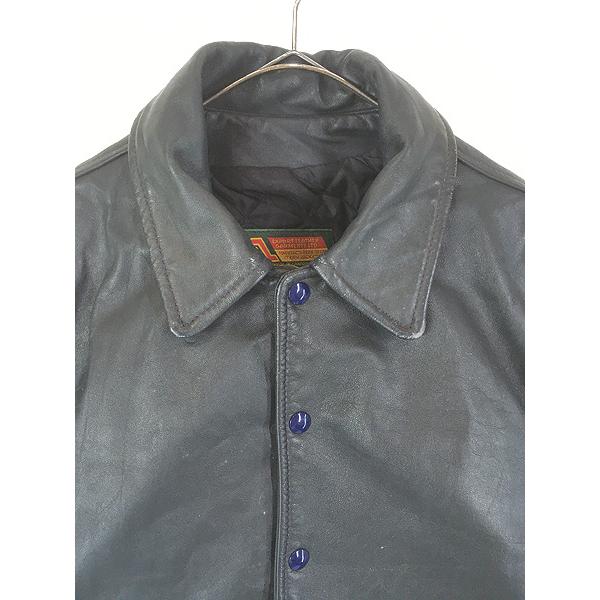 古着 90s 製 「UNIVERSITY OF GUELPH」 パデッド 本革 オール レザー スタジアム ジャケット スタジャン 42 古着 90s Canada製 「UNIVERSITY OF GUELPH」 パデッド 本革 オール