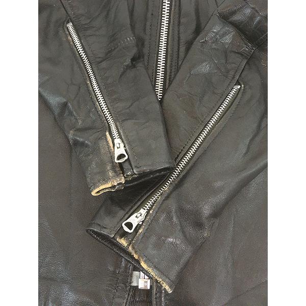 古着 70s R.Sherman Type J-100 本革 カウハイド レザー シングル ライダース ジャケット 38 古着 70s R.Sherman Type J-100 本革 カウハイド レザー シングル
