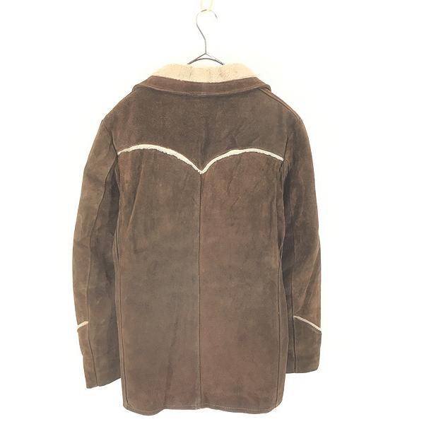 古着 80s USA製 Schott Western ウエスタン ヨーク 本革 スエード