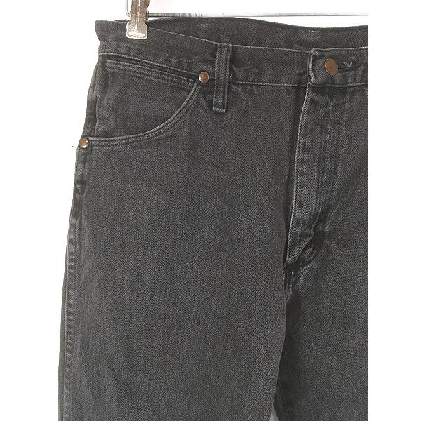古着 90s USA製 Wrangler 13MWZWK ブラック デニム パンツ ジーンズ