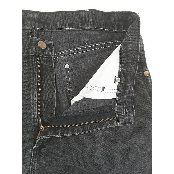 古着 90s USA製 Wrangler 13MWZWK ブラック デニム パンツ ジーンズ