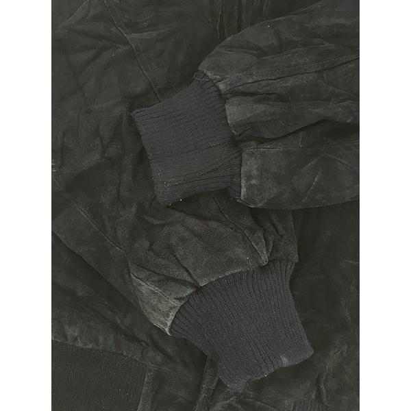 古着 90s CAMEL キャメル ワンポイント 刺しゅう 本革 スエード オール