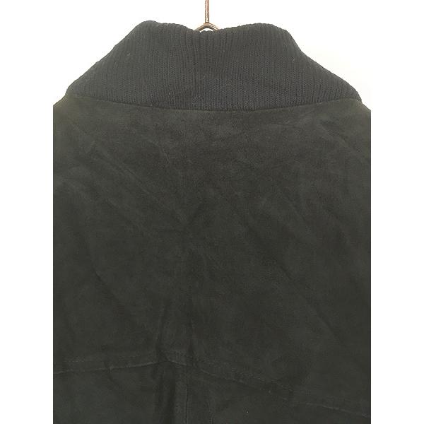 古着 90s CAMEL キャメル ワンポイント 刺しゅう 本革 スエード オール