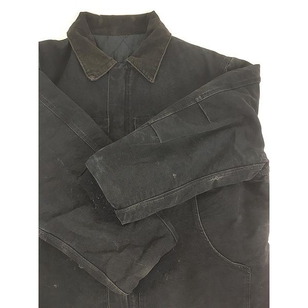 古着 Carhartt BLK ブラック ダック パデット トラディショナル コート