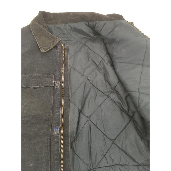 古着 Carhartt BLK ブラック ダック パデット トラディショナル コート