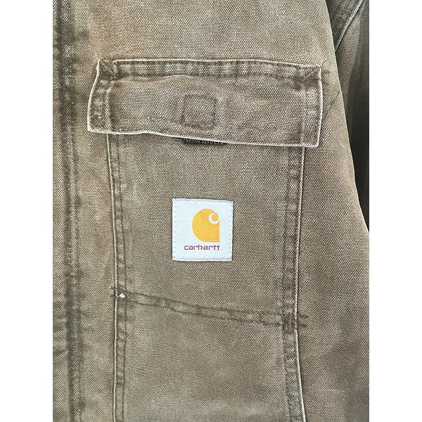 古着 90s USA製 Carhartt CHT チョコレート ダック パデット