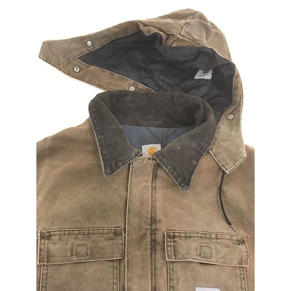 古着 90s USA製 Carhartt CHT チョコレート ダック パデット