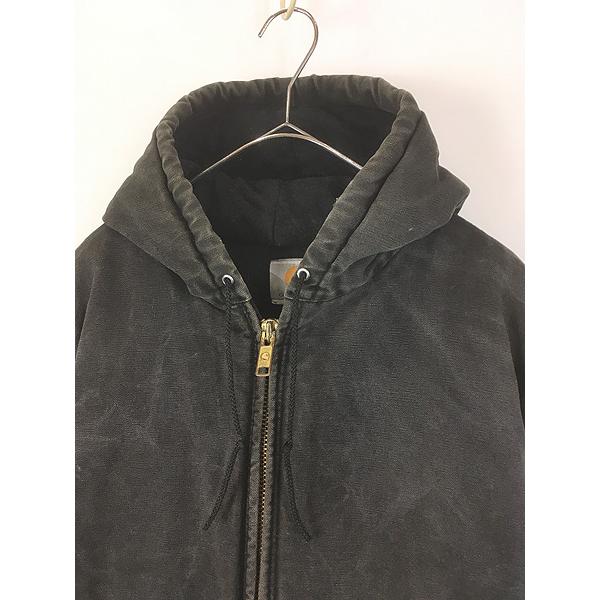 古着 Carhartt BLK ブラック ダック 防寒 パデット アクティブ