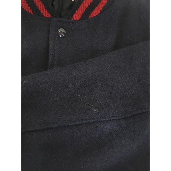 古着 80s USA製 「mosaic」 モザイク メルトン ウール スタジアム