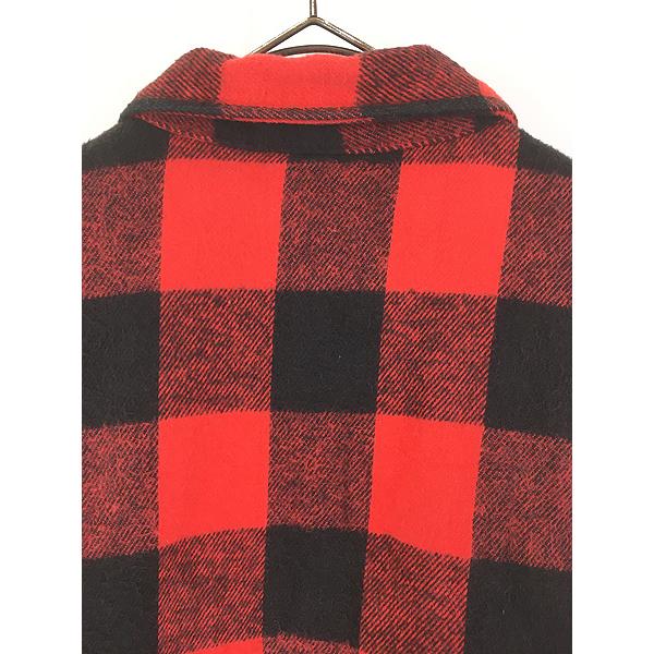 古着 90s USA製 FIVE BROTHER 中綿 パデッド レッド ブロック チェック ヘビー フランネル シャツ ヘビネル L 古着 90s USA製 FIVE BROTHER 中綿 パデッド レッド ブロック チェック