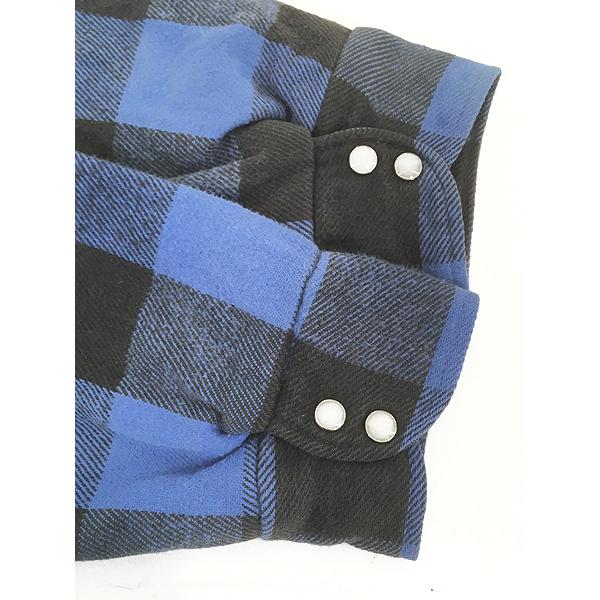 古着 90s USA製 Work n' Sport 中綿 パデッド ブルー ブロック