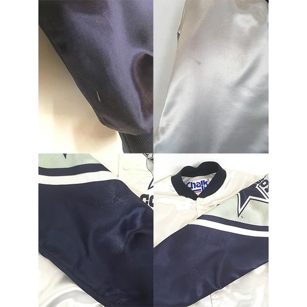 古着 90s USA製 NFL Dallas Cowboys カウボーイズ 光沢 サテン