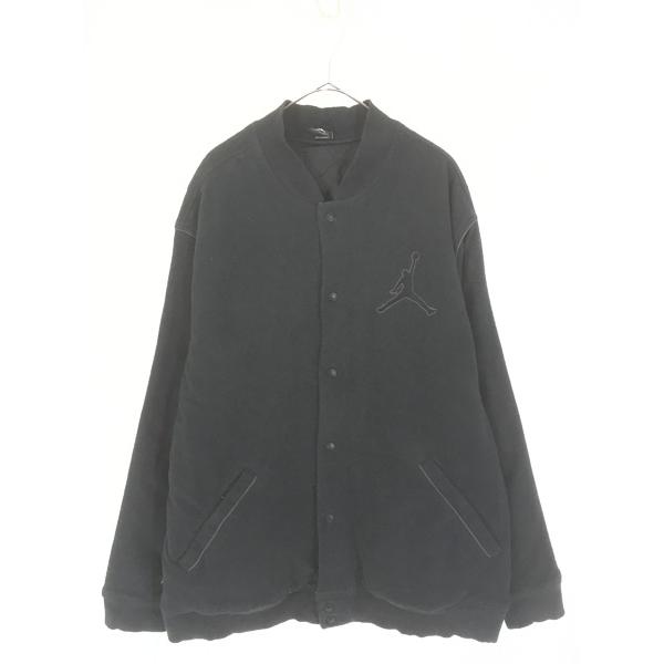 古着 JORDAN ジョーダン 「AIR JORDAN」 ジャンプマン 刺しゅう パデット フリース スタジアム ジャケット スタジャン XL 古着 JORDAN ジョーダン 「AIR JORDAN」 ジャンプマン 刺しゅう
