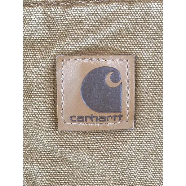 古着 Carhartt 裏ボア ブラウン ダック ハイネック ベスト L Tall