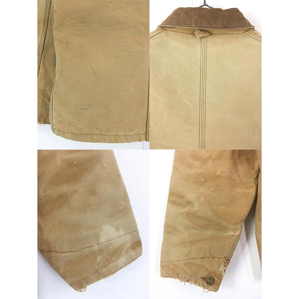 古着 80s- Carhartt レッド キルティング ライナー フェード ブラウン