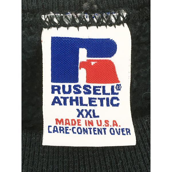 古着 90s USA製 Russell 無地 プレーン ソリッド 前V セットイン