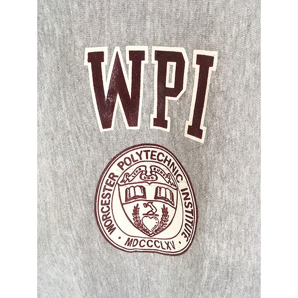 古着 90s USA製 Sand Knit 「WPI」 カレッジ リバース タイプ ヘビー