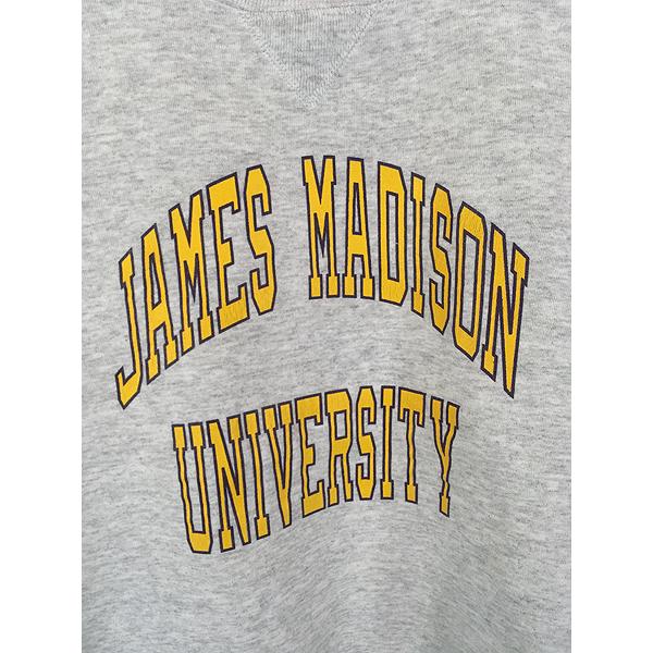 古着 90s USA製 Russell 「JAMES MADISON」 カレッジ 前V スウェット