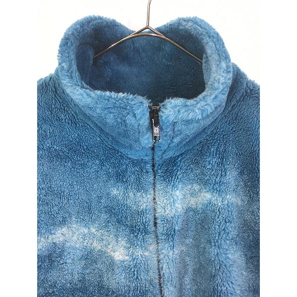 古着 90s USA製 Adventure Pass 鳥 鷺 サギ アニマル フリース