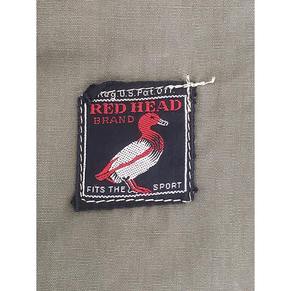 古着 50s RED HEAD ハーフムーン ポケット 貴重!! コットン ポプリン