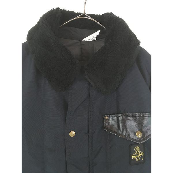 古着 80s USA製 Refrigi Wear 襟ボア パデッド キルティング
