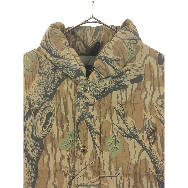 古着 80s BROWNING リアル ツリー カモ 迷彩 軽量 ナイロン シェル