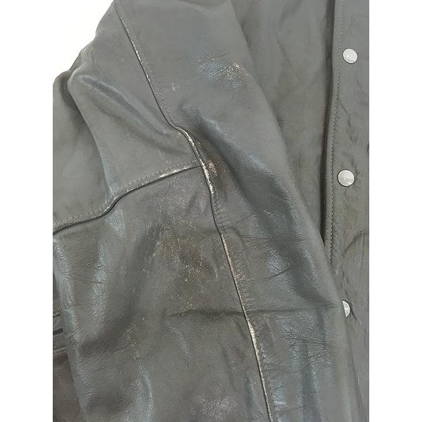 古着 80s General Sports グレー オール レザー スタジアム ジャケット