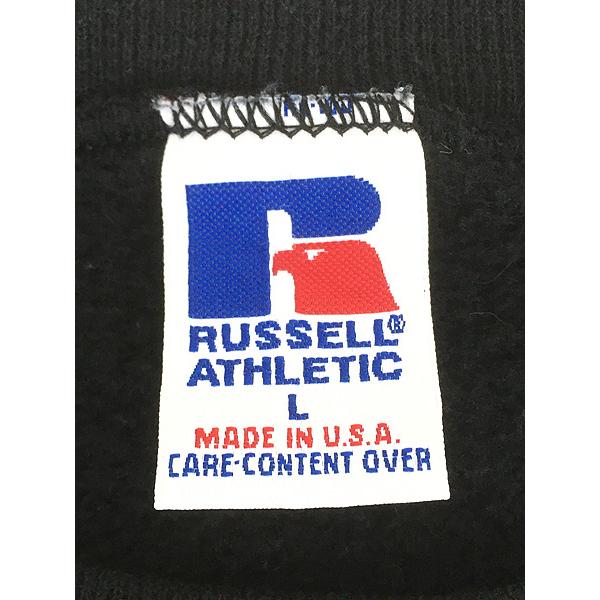 古着 90s USA製 Russell 無地 プレーン 前V セットイン スウェット