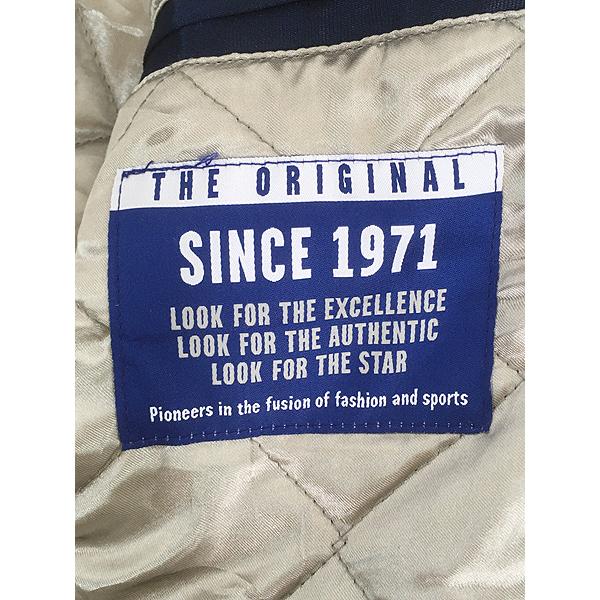 古着 90s- STARTER MLB NY Yankees ヤンキース パデッド 光沢 サテン スタジャン ジャケット L 古着 90s- STARTER MLB NY Yankees ヤンキース パデッド 光沢 サテン