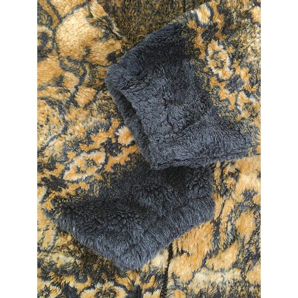 古着 90s USA製 BLACK MOUNTAIN 犬 パピー ドッグ 総柄 フリース