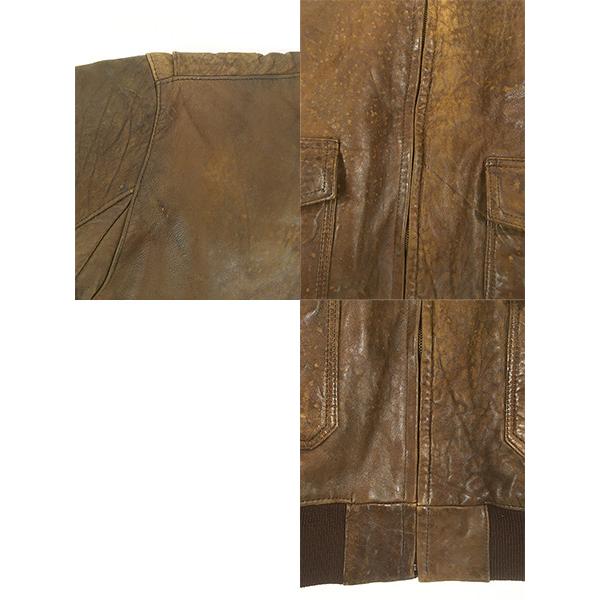 古着 80s BANANA REPUBLIC Type A-2 本革 レザー フライト ジャケット