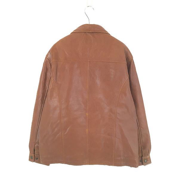 古着 90s TANNERS AVENUE 本革 ラム レザー フルジップ ジャケット