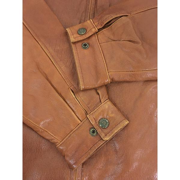 古着 90s TANNERS AVENUE 本革 ラム レザー フルジップ ジャケット