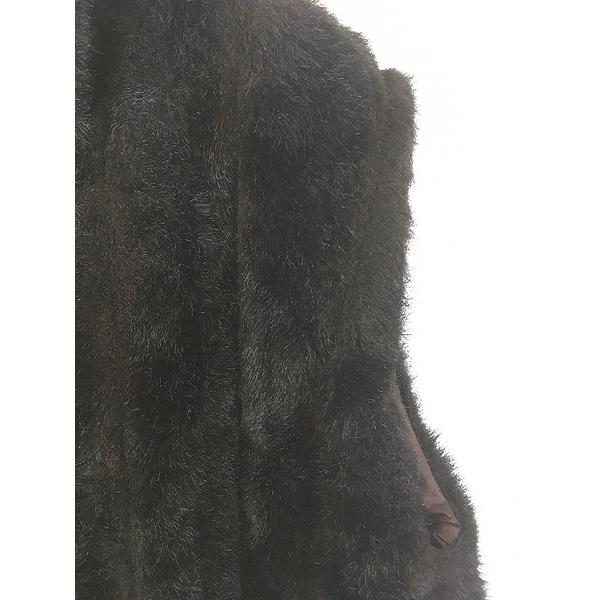 古着 90s Canada製 duffel ミンク フェイク ファー ベスト M : 古着屋