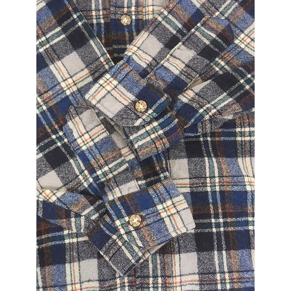 古着 80s USA製 Pendleton ブルー チェック ウォッシャブル ウール