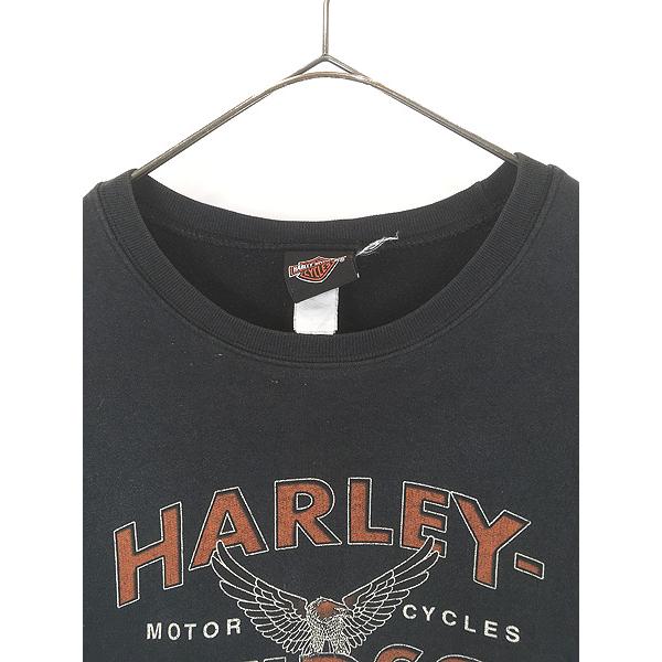 古着 00s HARLEY DAVIDSON イーグル バー＆シールド スウェット 